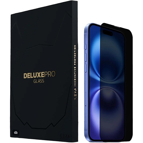 Защитное стекло iLera DeLuxe Incognito FullCover Glass для Apple iPhone 16 (iLInDL16)