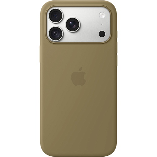 Чехол Apple Silicone Case with MagSafe для iPhone 18 Pro Max Olive (MK924)