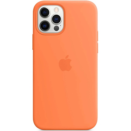 Чехол Silicone Case с MagSafe для Apple iPhone 12/12 Pro (Kumquat) ААА