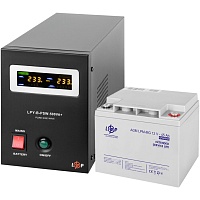 Джерело безперебійного живлення (ДБЖ) LogicPower LPY-B-PSW-500VA + LPM-MG батарея 12V - 45Ah (14016) - придбати в Дніпрі, Україні: ціна, характеристики | інтернет-магазин TOUCH