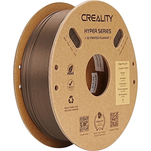 Філамент для 3D-принтерів Creality Hyper PLA-CF 1kg Grayish Yellow (3301060017) - придбати в Дніпрі, Україні: ціна, характеристики | інтернет-магазин TOUCH