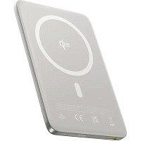 Зовнішній акумулятор Baseus PicoGo Ultra Slim Qi2 10000mAh 27W Silver (E0027203) - придбати в Дніпрі, Україні: ціна, характеристики | інтернет-магазин TOUCH