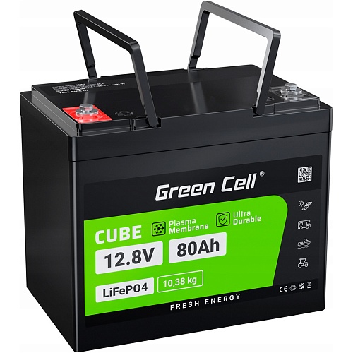 Аккумулятор Green Cell LiFePO4 12V (12.8V/80Ah/1024Wh) (CAV12)
