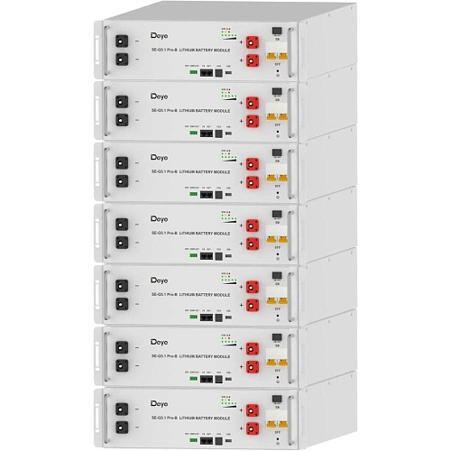 Комплект аккумуляторов Deye LiFePO4 48V (51.2V/100Ah/5120Wh) 7шт (SE-G5.1Pro-B)