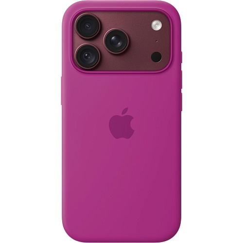 Чехол Silicone Case with Button, Animation & MagSafe для Apple iPhone 18 Pro Max Magenta AAA