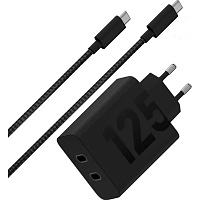 Motorola TurboPower 125W Duo Wall Charger Black (PG38C06632) (СЗУ) [175931][Сетевые зарядные устройства с кабелем|Мережеві зарядні пристрої з кабелем][Новый] - придбати в Дніпрі, Україні: ціна, характеристики | інтернет-магазин TOUCH