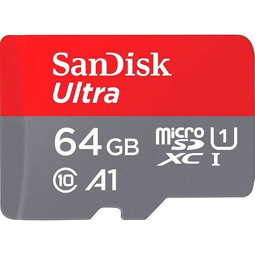 Карта памяти SanDisk microSDXC Ultra 64GB UHS-I A1 V10 (SDSQUAB-064G-GN6IA)
