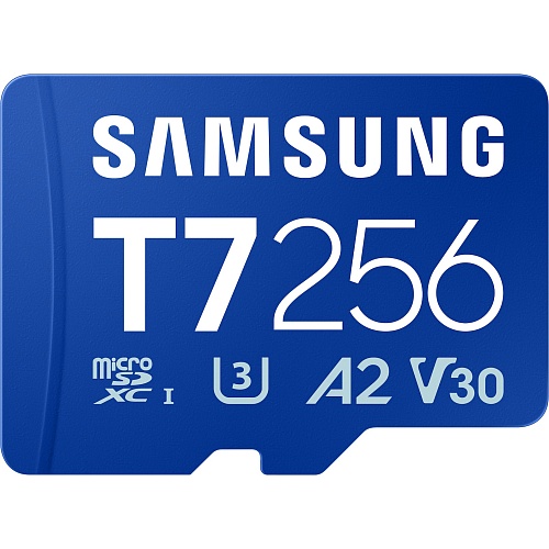 Карта памяти Samsung microSDXC T7 256GB Class 10 UHS-I U3 V30 A2 (MB-MB256T/WW)