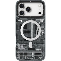 Чехол YoungKit Futuristic Circuit Board with Magnetic Ring для Apple iPhone 17 Pro Max Black