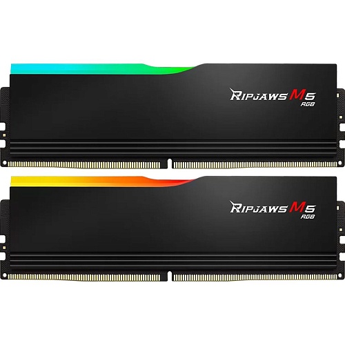 Модуль памяти DDR5 G.Skill Ripjaws M5 RGB 6400MHz Black (F5-6400J3239G32GX2-RM5RK)