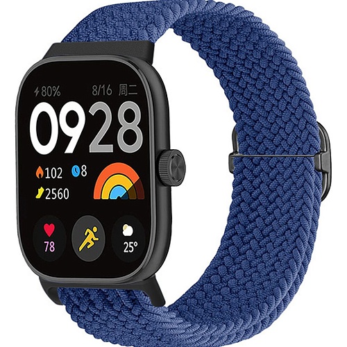 Ремешок ArmorStandart Braided Solo Loop для Xiaomi Mi Band 8 Pro/9 Pro / Redmi Watch 4/5 Blue (ARM73982)