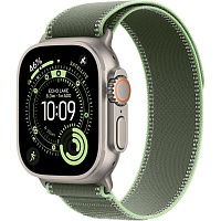 Смарт-часы Apple Watch Ultra 3 49mm Natural Titanium Case with Green/Neon Trail Loop M/L (MFT54)