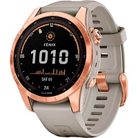 Смарт-годинник Garmin Fenix 7S Solar Edition Rose Gold with Light Sand Band (010-02539-10/11) - придбати в Дніпрі, Україні: ціна, характеристики | інтернет-магазин TOUCH