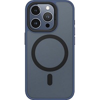 Чехол Blueo Frosted Anti-Drop with MagSafe для Apple iPhone 15 Pro Max Dark Blue (BK5934-I15PMDB)