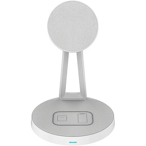 Беспроводное зарядное устройство WiWU 2in1 Magnetic Wireless Charger M13 White