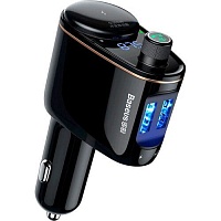 FM-трансмітер Baseus Locomotive FM Launcher 3.4A 2USB Black (CCALL-RH01) - придбати в Дніпрі, Україні: ціна, характеристики | інтернет-магазин TOUCH
