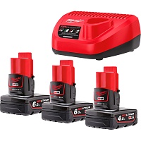 Акумулятори до електроінструменту + зарядний пристрій Milwaukee M12 NRGO1-643 (4932492932) - придбати в Дніпрі, Україні: ціна, характеристики | інтернет-магазин TOUCH