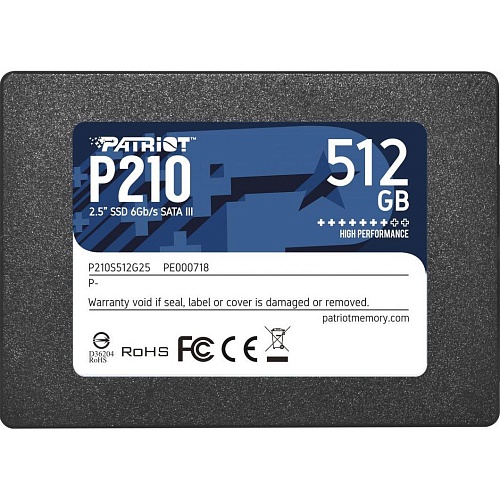SSD накопитель Patriot P210 512GB (P210S512G25)