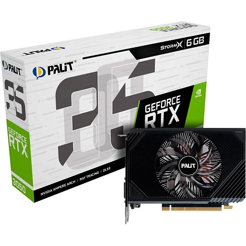 Видеокарта Palit GeForce RTX 3050 StormX 6GB (NE63050018JE-1072F) UA 