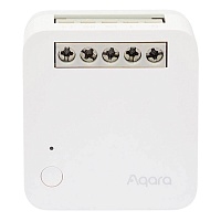 Розумне одноканальне бездротове реле з нейтраллю Aqara Single Switch Module T1 With Neutral (DLKZMK11LM)
