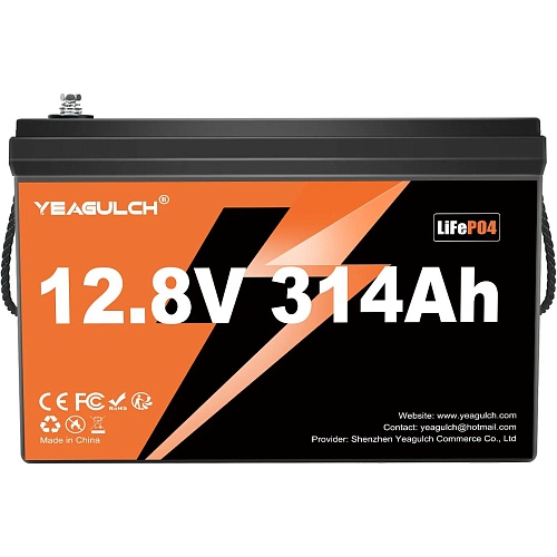 Аккумулятор Yeagulch LiFePO4 12V (12.8V/314Ah/4019Wh) (YEAGULCH-12/8V/314Ah)