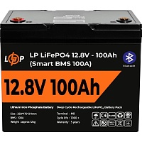 Акумулятор LogicPower LiFePO4 Smart BT 12V (12.8V/100Ah/1280Wh) (Smart BMS 100А) (20197) - придбати в Дніпрі, Україні: ціна, характеристики | інтернет-магазин TOUCH