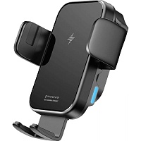Автодержатель с беспроводной зарядкой Proove Triple Clamp 15W Black (WHTC15010001)