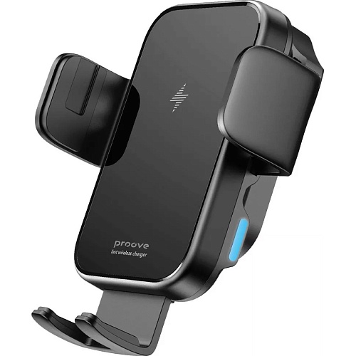 Автодержатель с беспроводной зарядкой Proove Triple Clamp 15W Black (WHTC15010001)