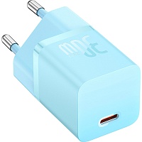 Мережевий зарядний пристрій Baseus GaN5 Fast Charger 1C 30W Blue (CCGN070603) - придбати в Дніпрі, Україні: ціна, характеристики | інтернет-магазин TOUCH