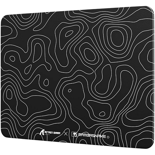 Игровая поверхность Attack Shark CM05 Glass Contour Line Black 
