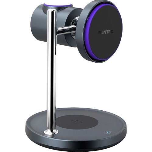 Беспроводное зарядное устройство Senteo D4 Navi Stand 3in1 Black
