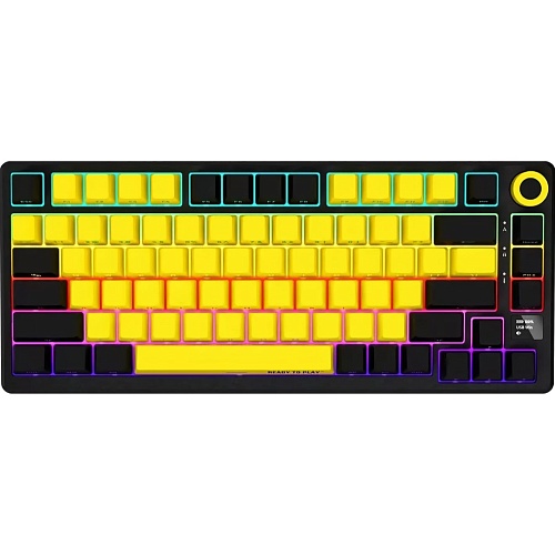 Клавиатура Lorgar KBP7075W Pro Black/Yellow (LRG-KBP7075W-YL-US)