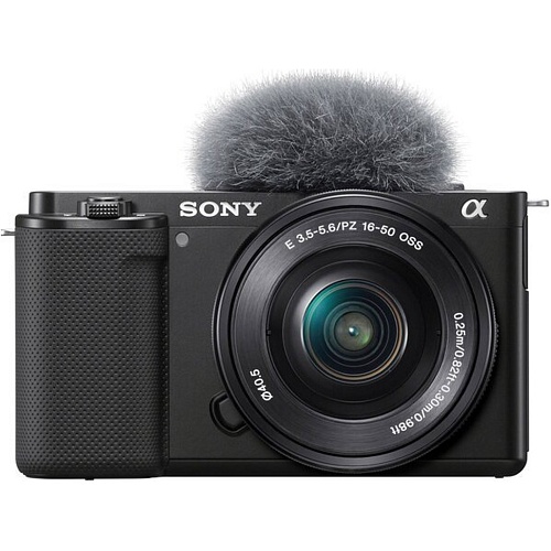 Беззеркальный фотоаппарат Sony ZV-E10 Kit 16-50mm f3.5-5.6 OSS Black (ILCZVE10LB.CEC)