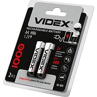Акумулятор Videx HR6/AA 1000mAh Ni-MH 2шт (HR6/1000/2DB) - придбати в Дніпрі, Україні: ціна, характеристики | інтернет-магазин TOUCH