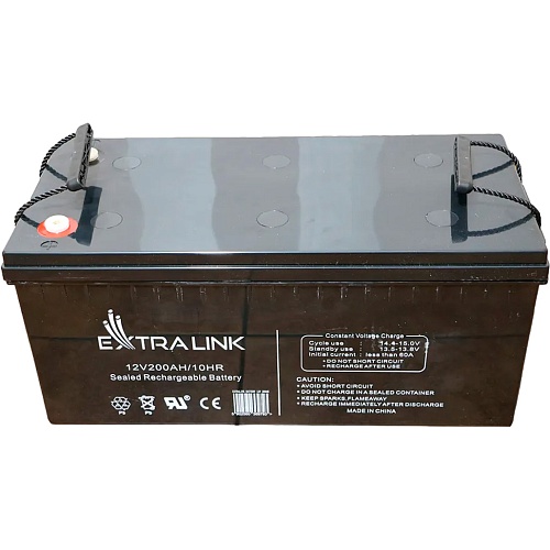 Аккумулятор Extralink AGM 12V (12V/200Ah/2400Wh) (EX.9793)