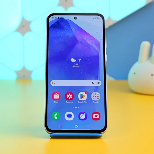 Смартфон Samsung Galaxy A55 8/128GB Ice Blue (SM-A556BLBA) Б/У