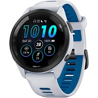 Смарт-часы Garmin Forerunner 265 Black Bezel with Whitestone Case and Whitestone/Tidal Blue Silicone Band (010-02810-01)