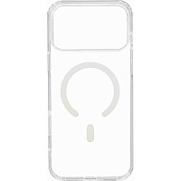 Чехол Mango Premium Acrylic with Magnetic Ring with Button для Apple iPhone 17 Clear