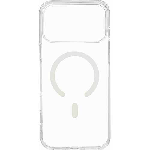 Чехол Mango Premium Acrylic with Magnetic Ring with Button для Apple iPhone 17 Clear