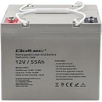 Акумулятор Qoltec AGM 12V (12V/55Ah/660Wh) (53067) - придбати в Дніпрі, Україні: ціна, характеристики | інтернет-магазин TOUCH