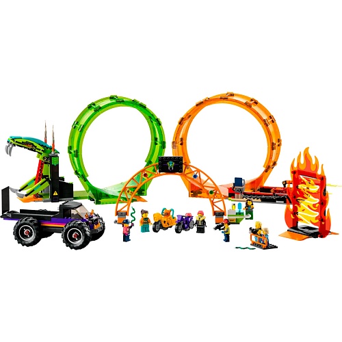 Конструктор LEGO City Stuntz Двойная петля каскадерской арены (60339)