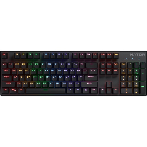 Клавиатура Hator Icefall Mecha Rainbow USB Black (HTK104UA)