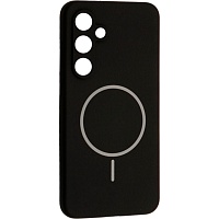 Чехол DK Luxury Silicone Case with MagSafe для Samsung Galaxy S24 FE Black
