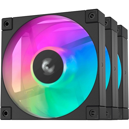 Комплект корпусных вентиляторов Deepcool FD12 ARGB 3-Pack Black (R-FD12-BKAPN3-G)