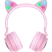 Наушники Hoco W27 Cat Ear Stereo Bluetooth Headphones Pink (718464)