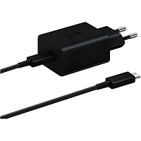 Зарядное устройство Samsung 45W Power Adapter + Cable USB-C to USB-C Black (EP-T4510XBEGRU)
