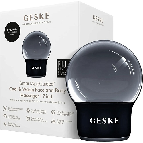 Масажер для обличчя GESKE Cool&Warm Face and Body Massager 7в1 Black (HB0297) - придбати в Дніпрі, Україні: ціна, характеристики | інтернет-магазин TOUCH