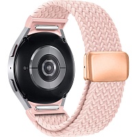 Ремешок ArmorStandart Braided Solo Loop для Samsung Galaxy Watch 7/FE/6/6 Classic/5/5 Pro/4/4 Classic Rose Gold (ARM86841)