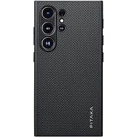 Чехол Pitaka MagEZ Case Pro 4 для Samsung Galaxy S24 Ultra Black/Grey (Twill) (MCP2401F)
