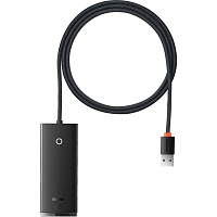 USB-хаб Baseus Lite Series 4-in-1 Hub Adapter Black (WKQX030101) - придбати в Дніпрі, Україні: ціна, характеристики | інтернет-магазин TOUCH